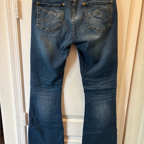 Rock & Roll Cowgirl Dark Blue Flare Jeans - Picture 2 of 11